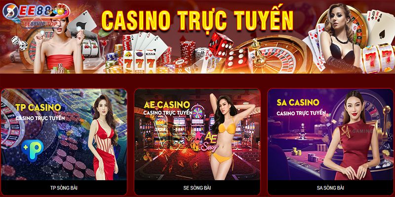 Tham gia casino EE88 người chơi có cơ hội thắng lớn với nhiều trò chơi đa dạng.