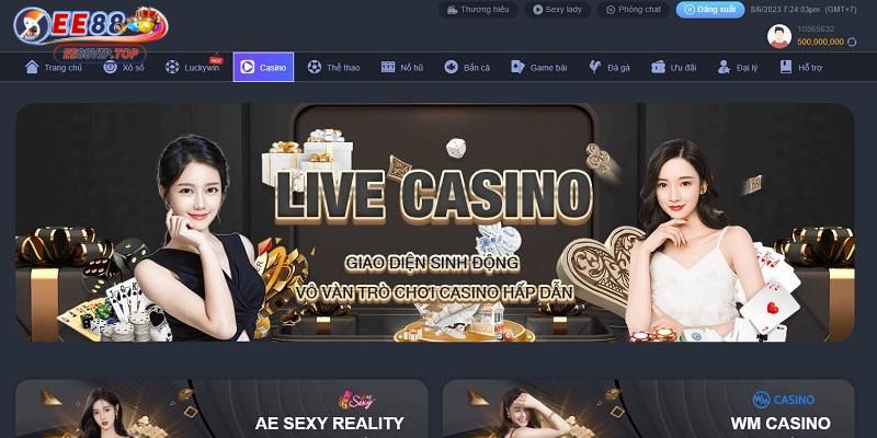 Casino với người thật