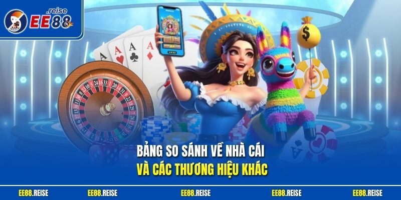 Bảng so sánh về nhà cái và các thương hiệu khác