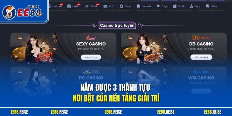 Nắm được 3 thành tựu nổi bật của nền tảng giải trí